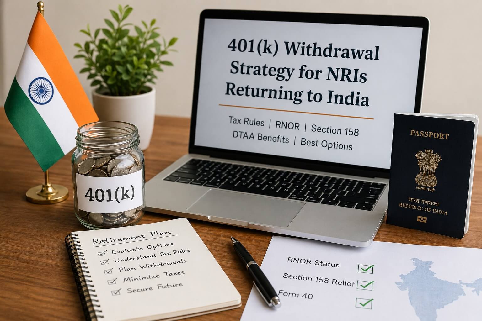 401(k) Withdrawal for NRIs Returning to India